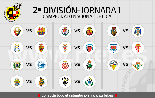 calendario de Segunda División | Fiestadeportiva.com